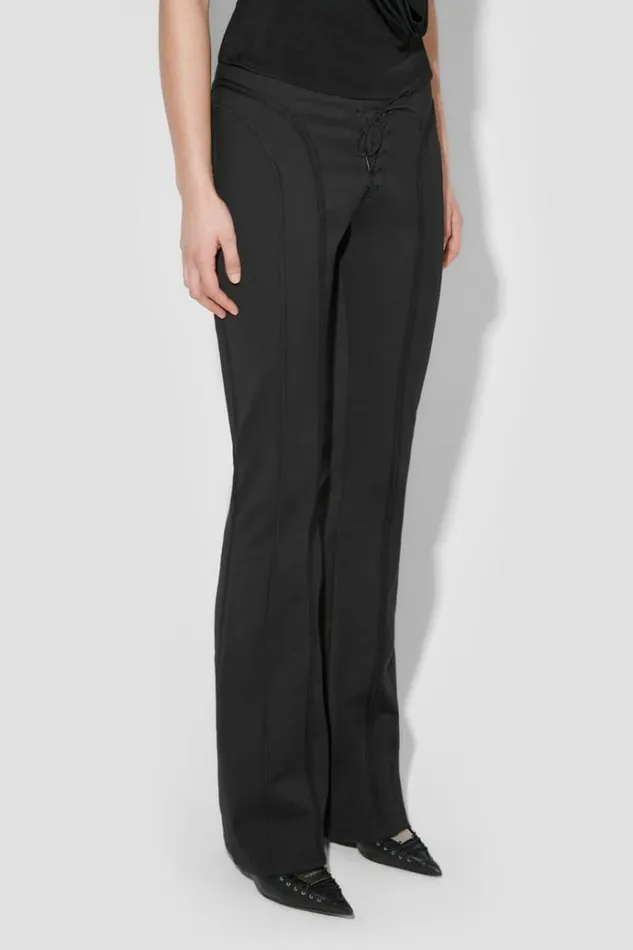 Trousers Women MISBHV Lara Laced Trousers Black