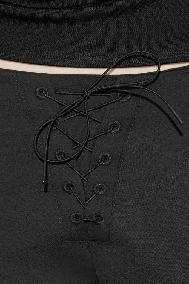 Trousers Women MISBHV Lara Laced Trousers Black