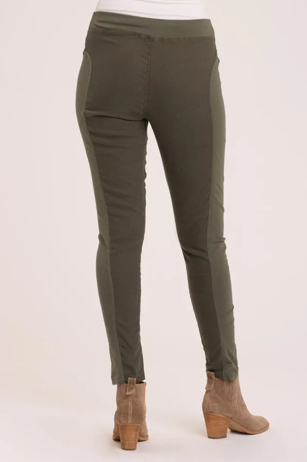 Twill Alexa Legging Olive Clothing XCVI Pants