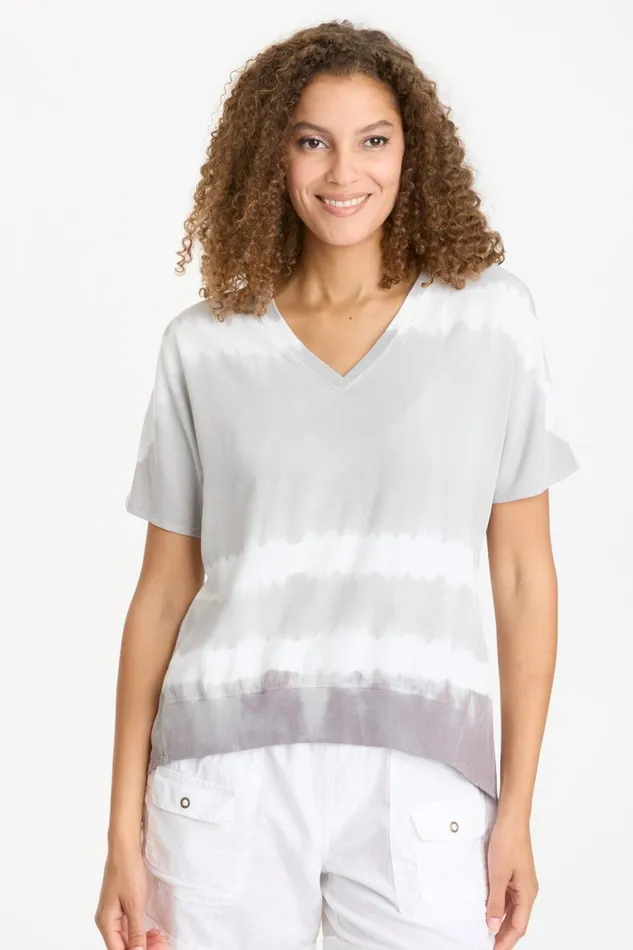 Twill Clara Top Caravel Wash Overcast Clothing XCVI ShirtsBlouses