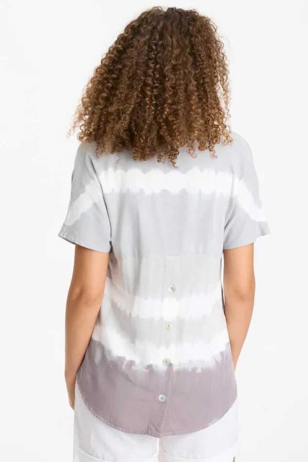 Twill Clara Top Caravel Wash Overcast Clothing XCVI ShirtsBlouses