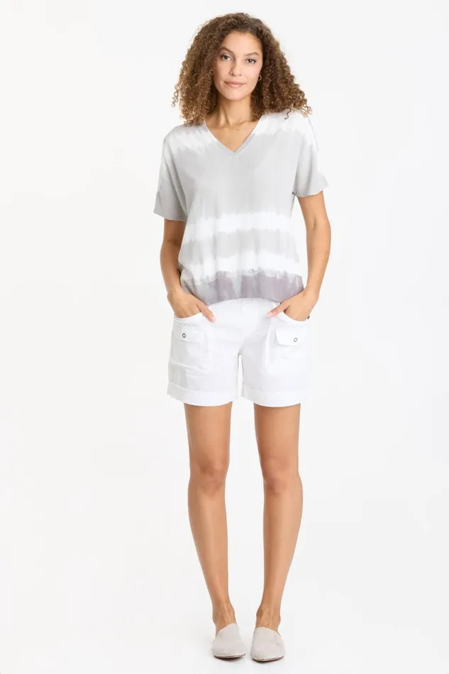Twill Clara Top Caravel Wash Overcast Clothing XCVI ShirtsBlouses