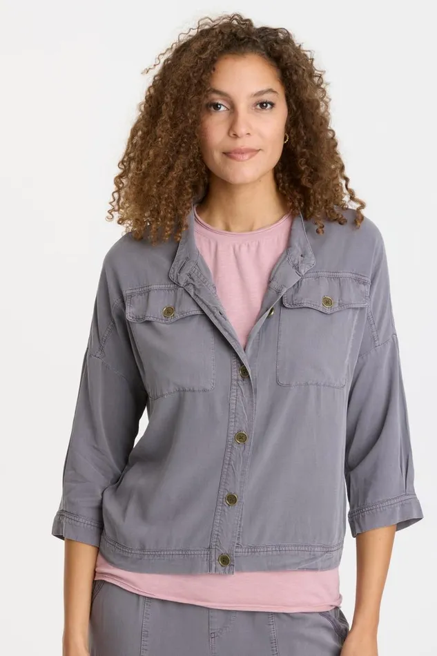 Twill Colbert Jacket Nebulous Pigment Clothing XCVI Jackets