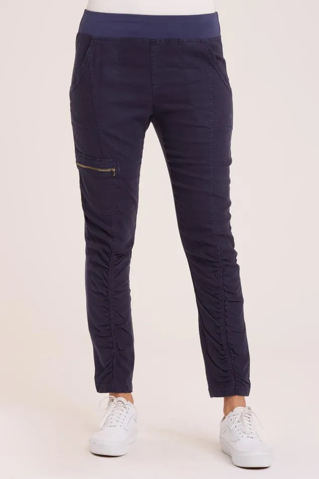 Twill Malanda Pant Navy Clothing XCVI Pants