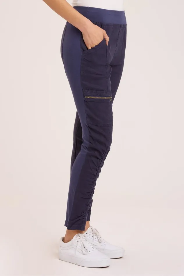 Twill Malanda Pant Navy Clothing XCVI Pants