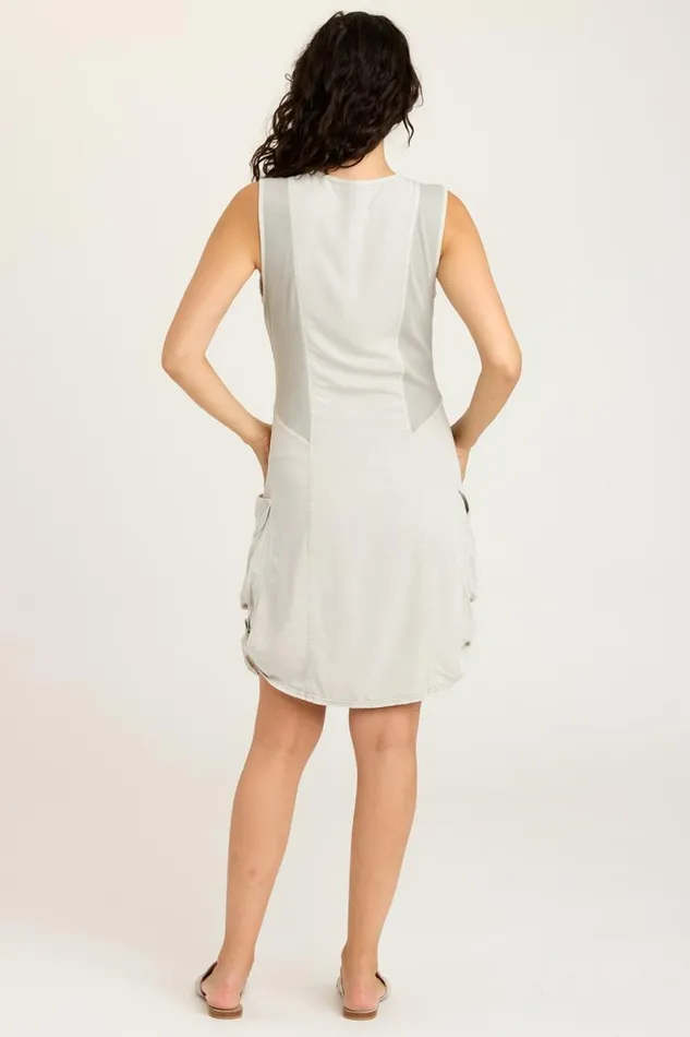 Twill Penta Dress Whitecap Pigment Clothing XCVI Dresses