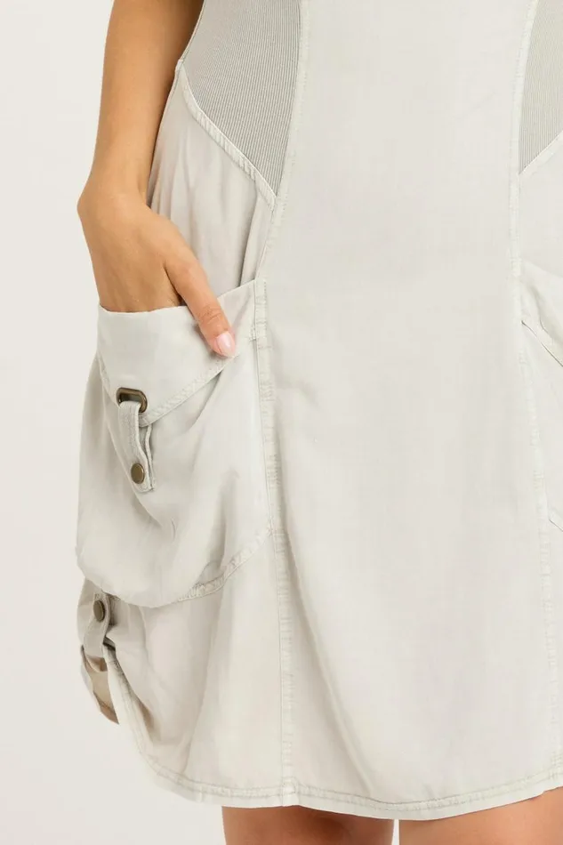 Twill Penta Dress Whitecap Pigment Clothing XCVI Dresses