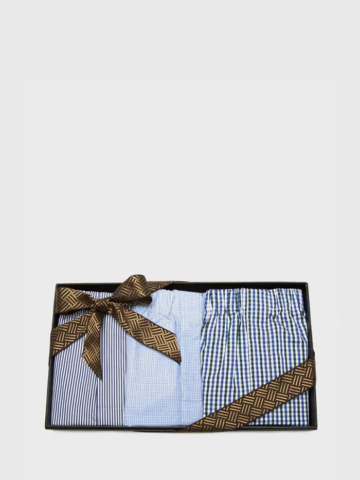 Undergarments Mens Paul Stuart Assorted 3 Piece Boxer Shorts Set Assorted