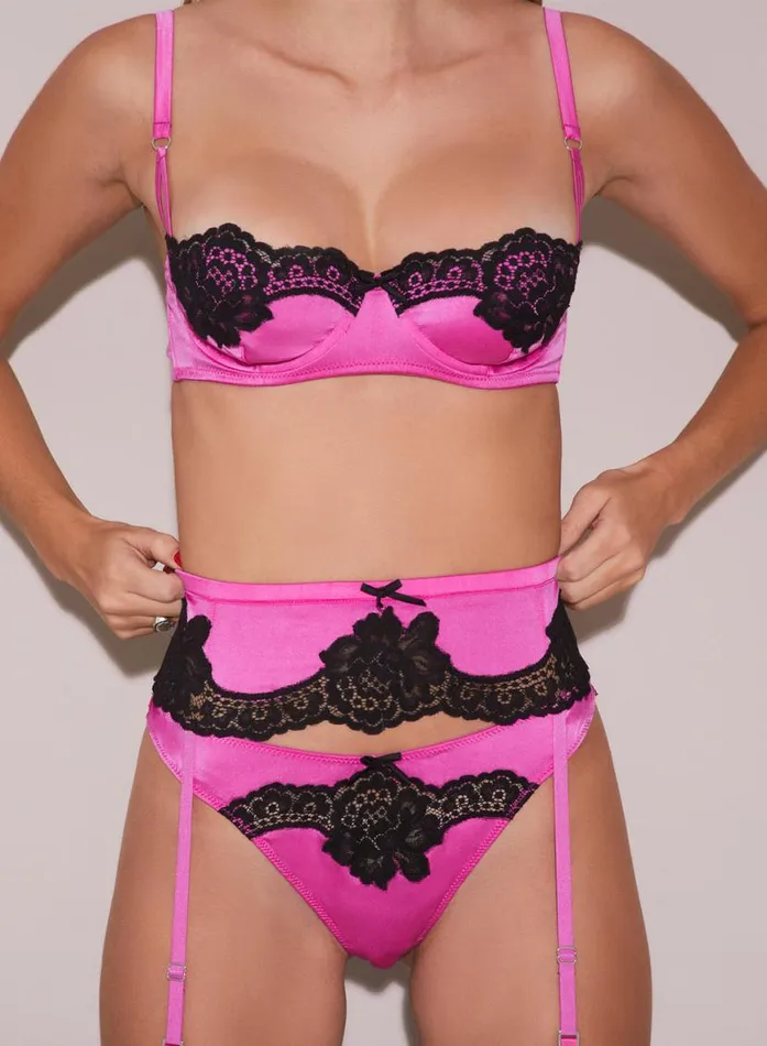 Underwire Bras Lingerie Fleur Du Mal All About Eve Balconette Bra Some Like It Hot Pink Underwire Bras Lingerie Fleur Du Mal All About Eve Balconette Bra Some Like It Hot Pink