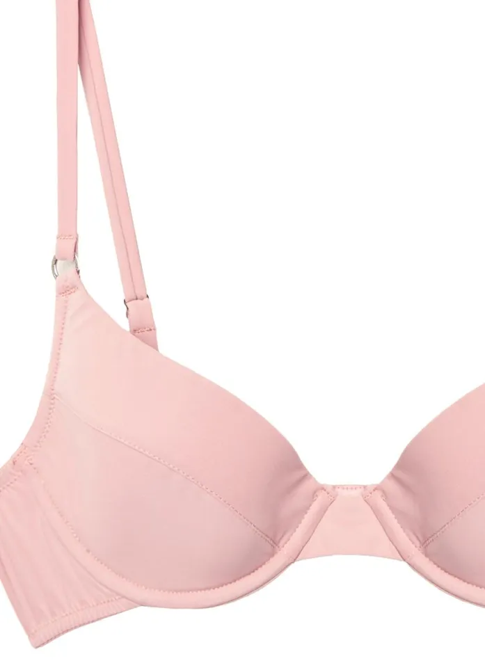 Underwire Bras Lingerie Fleur Du Mal Eco Luxe Jersey Lined Demi Bra Rose Pink