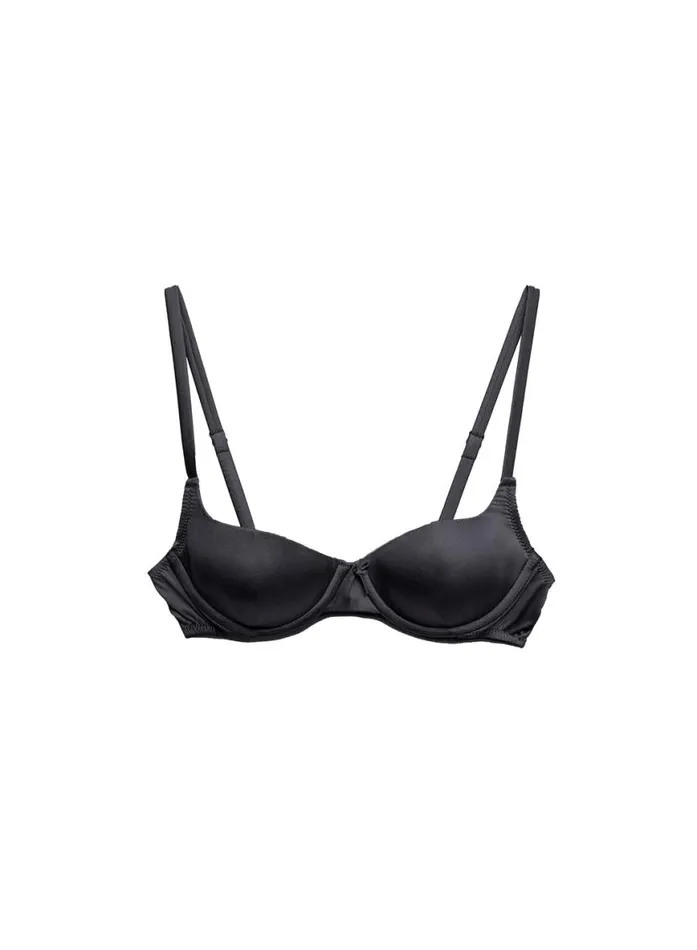 Underwire Bras Lingerie Fleur Du Mal Seamless Luxe Balconette Bra Black