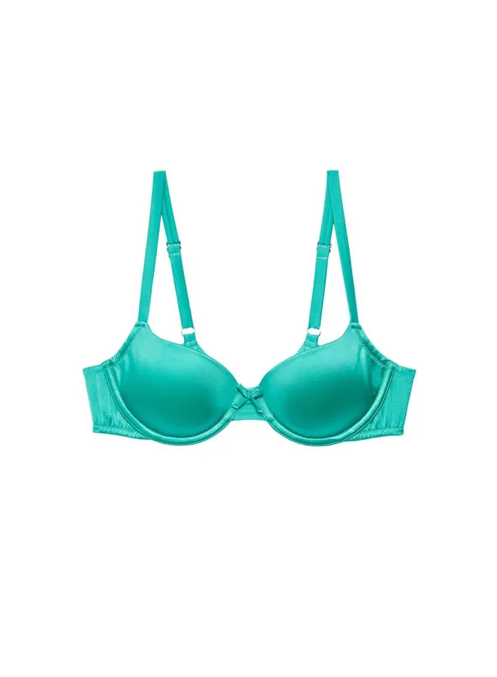 Underwire Bras Lingerie Fleur Du Mal Seamless Luxe Balconette Bra Sea Glass