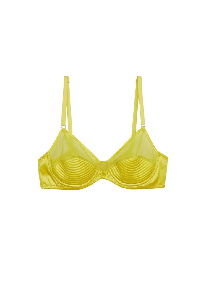 Underwire Bras Lingerie Fleur Du Mal Top Stitch Bebe Bra Zest