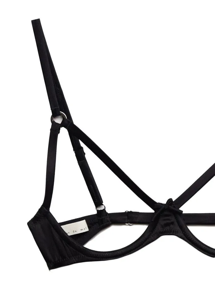 Underwire Bras PleasureLingerie Fleur Du Mal Luxe Ouvert Bra Black