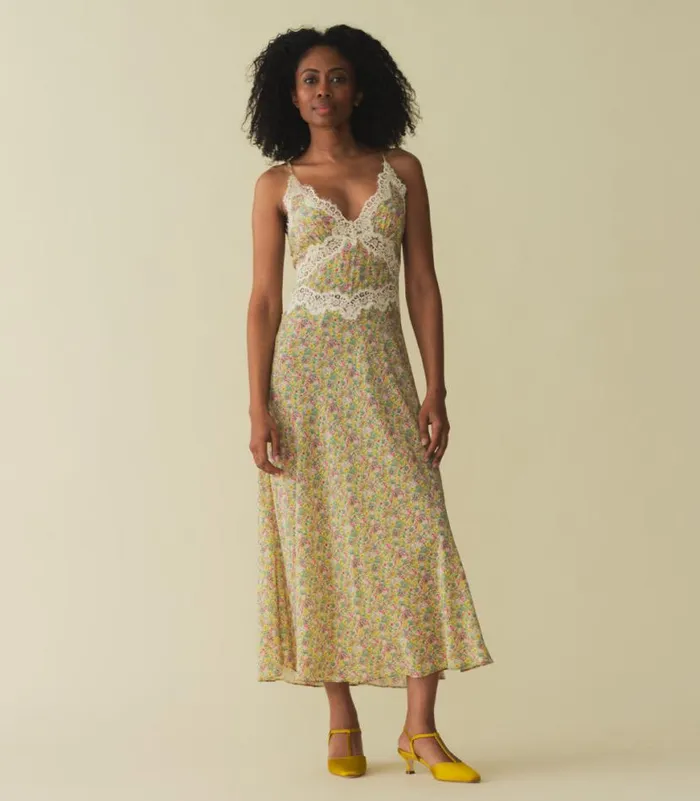 VENUS DRESS Chrysanthemum Sky Floral Shop DEN Dresses