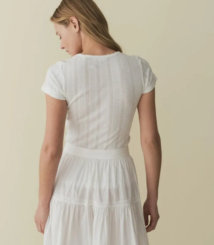 VIVI TEE Salt Quelle Jolie Pointelle Shop DEN Tees