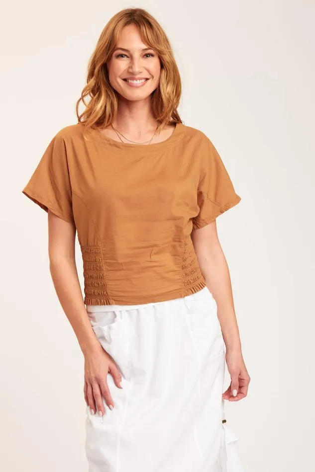 Vivi Top Terra Cotta Clothing XCVI ShirtsBlouses