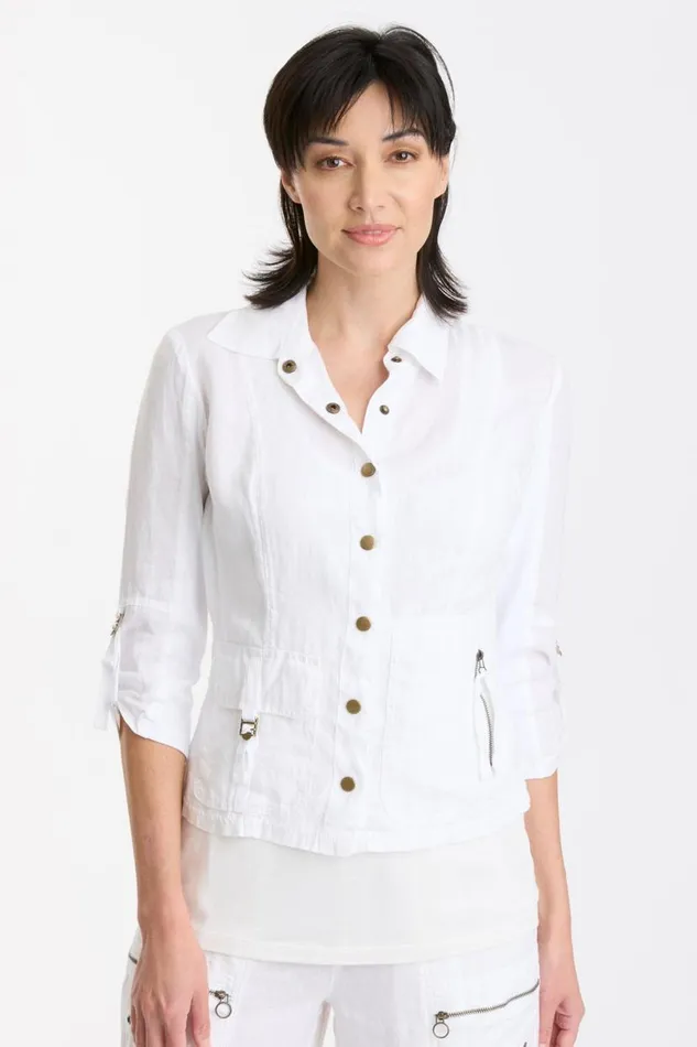 Waldron Jacket White Clothing XCVI Jackets