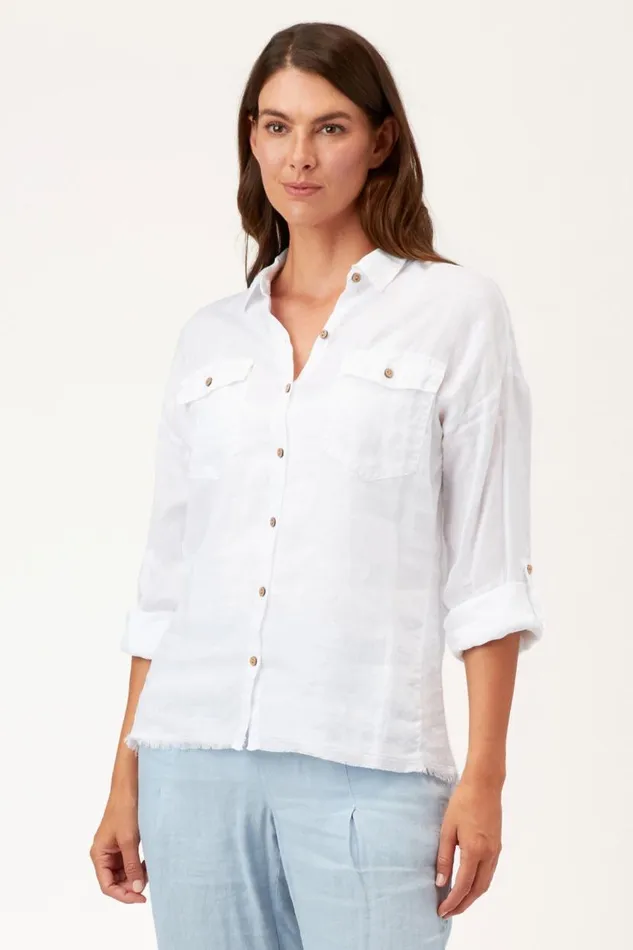 Whitson ButtonUp White Clothing XCVI ShirtsBlouses