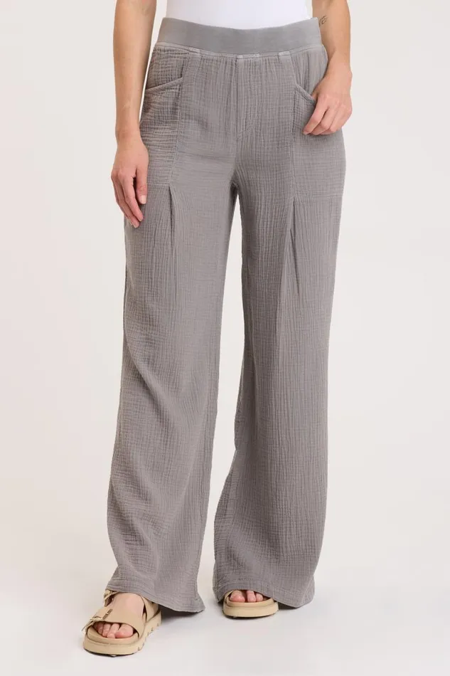 Wilder Wide Leg Zinc Pigment Clothing XCVI Pants