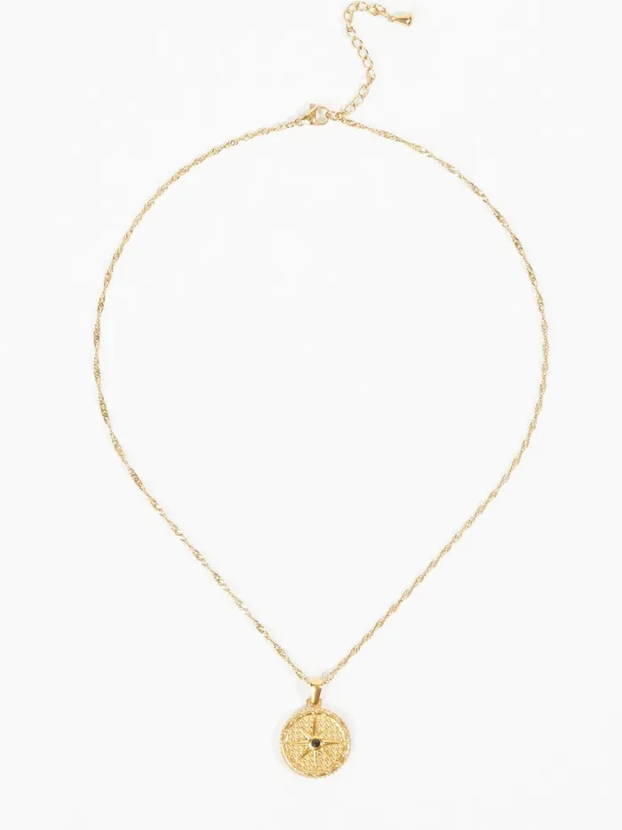 Women 18k Gold Celestial Coin Necklace 18kgold Altar039d State Jewelry