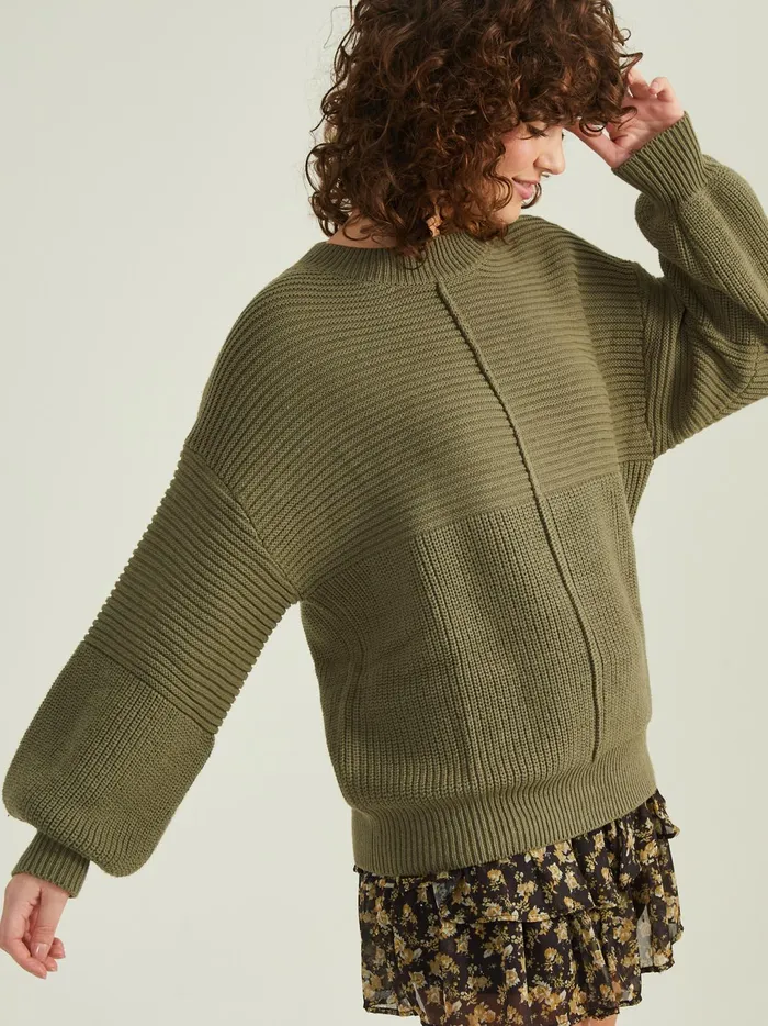 Women Addie Ribbed Sweater Olive Altar039d State Sweaters
