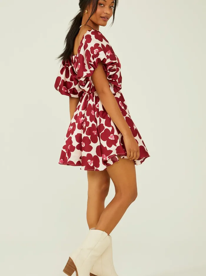 Women Ainsleigh Floral Babydoll Dress Burgundymulti Altar039d State Casual