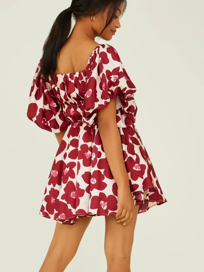 Women Ainsleigh Floral Babydoll Dress Burgundymulti Altar039d State Casual