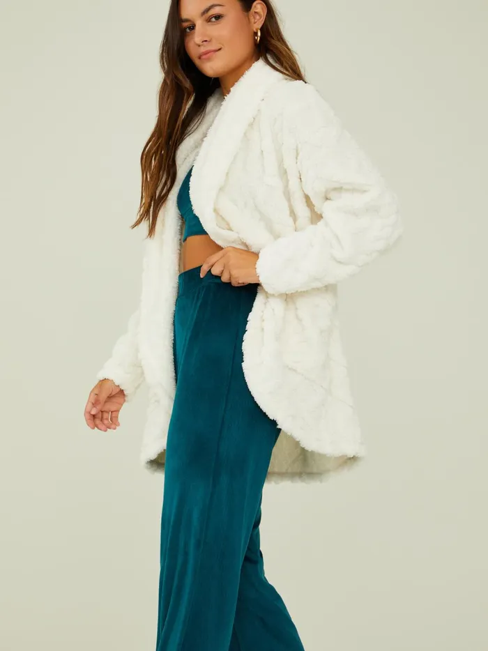 Women Alena Cable Fur Cardigan Bone Altar039d State Sleep Lounge