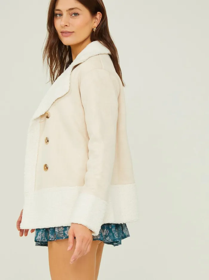 Women Amalie Sherpa Jacket Ecru Altar039d State Jackets