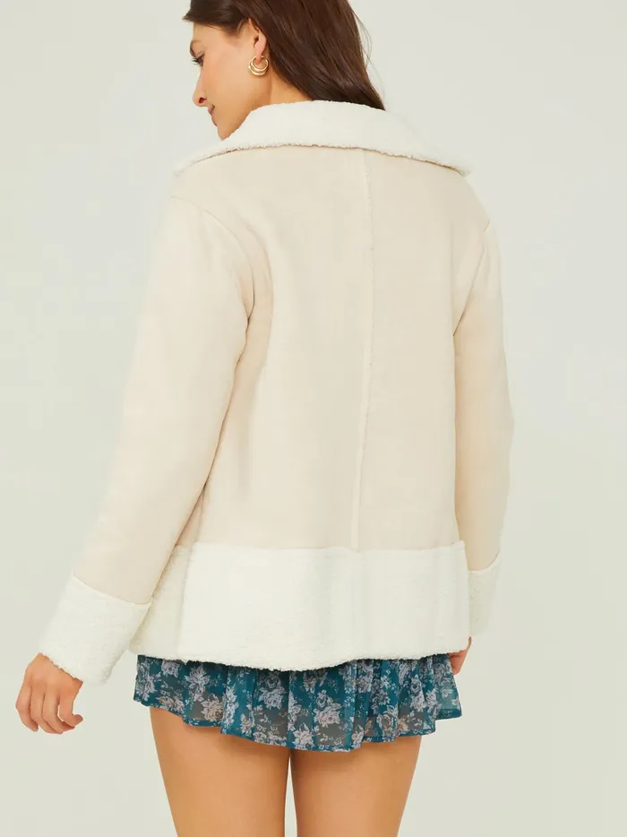 Women Amalie Sherpa Jacket Ecru Altar039d State Jackets