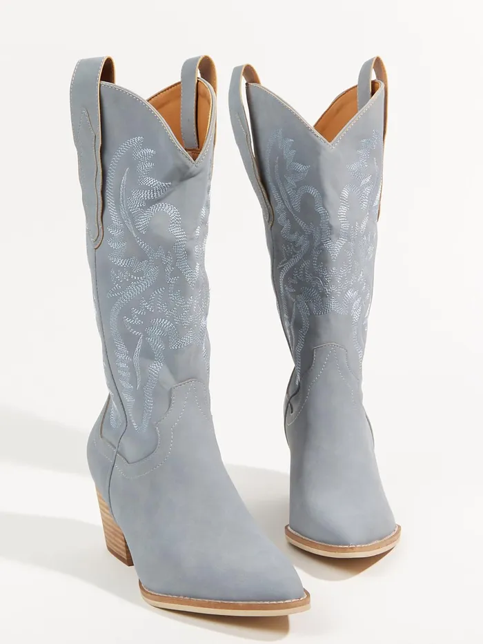 Women Amaya Western Boots Slateblue Altar039d State Boots Booties