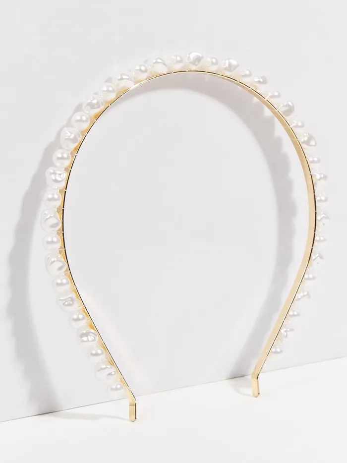 Women Antonia Pearl Headband Goldcream Altar039d State Hair Accessories