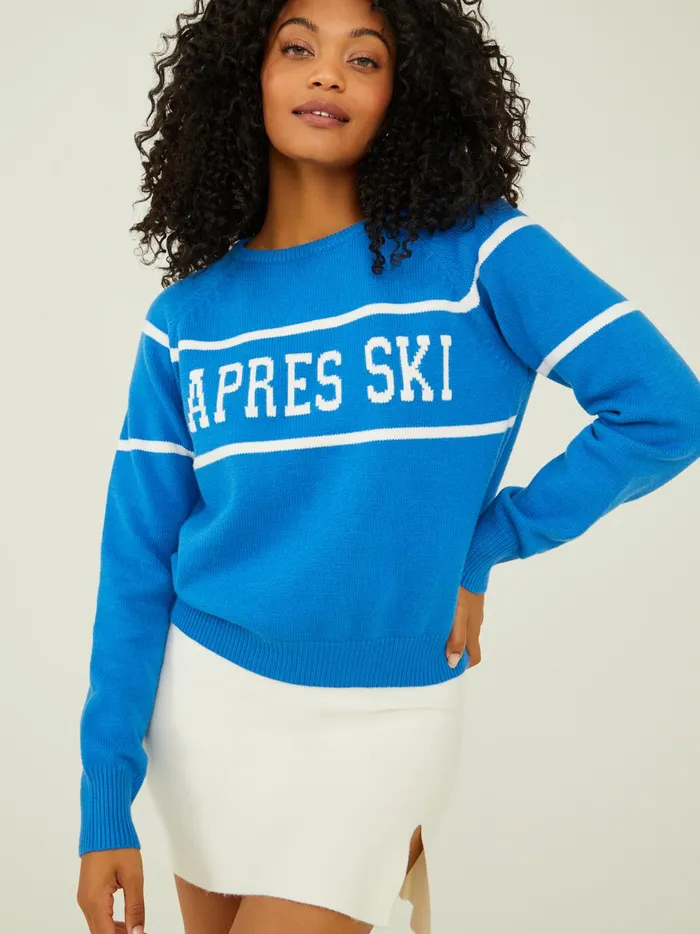 Women Aprs Ski Pullover Bluewhite Altar039d State Sweaters