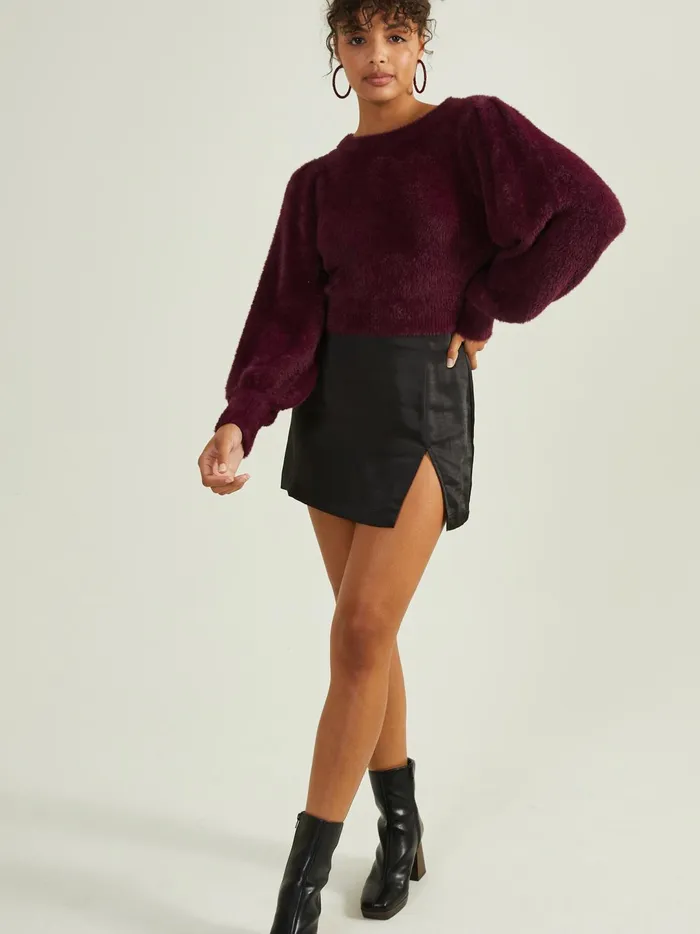 Women Archie Eyelash Sweater Winetasting Altar039d State Sweaters