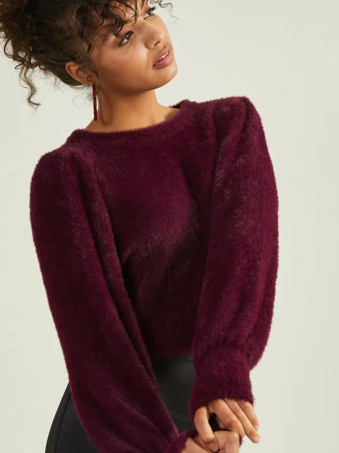 Women Archie Eyelash Sweater Winetasting Altar039d State Sweaters