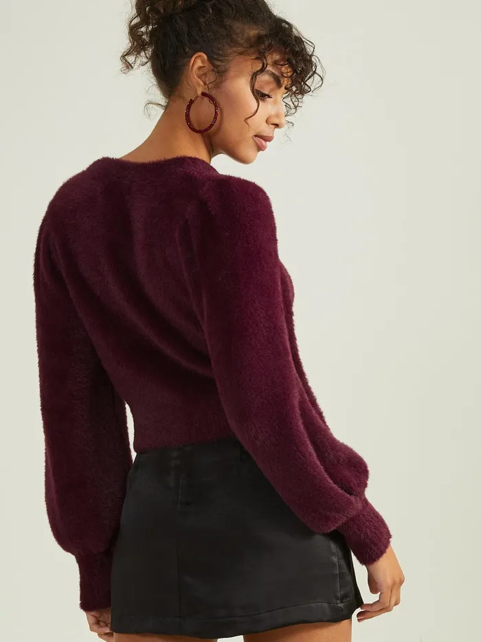 Women Archie Eyelash Sweater Winetasting Altar039d State Sweaters