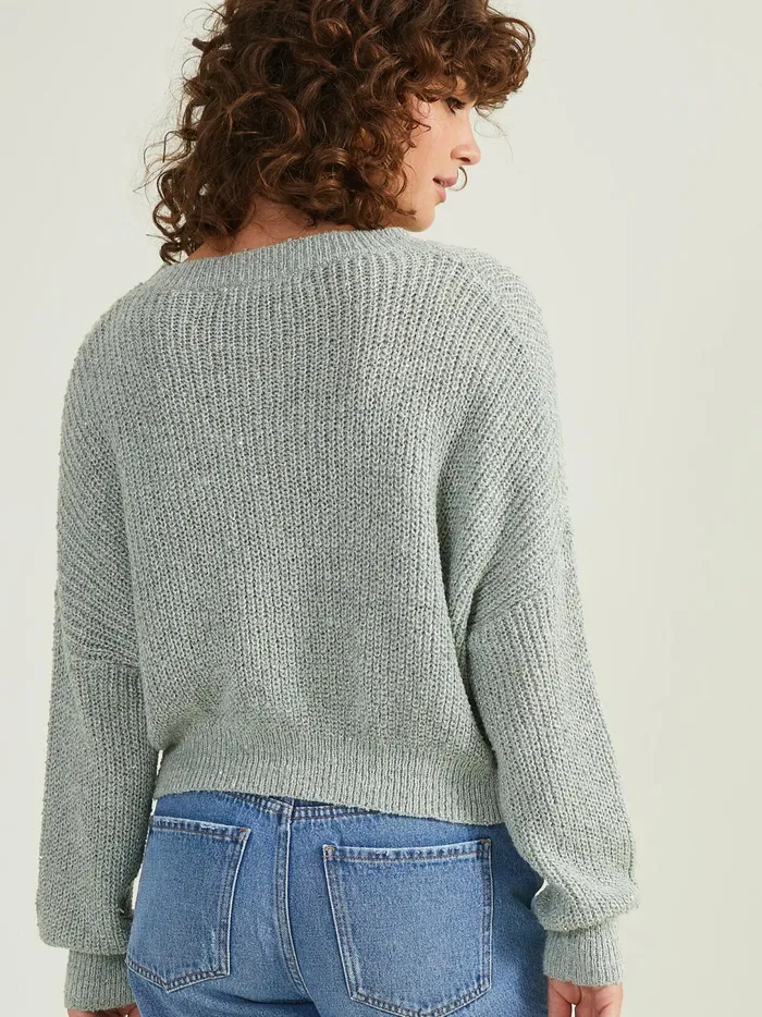 Women Astra Sequin Cropped Sweater Mint Altar039d State Sweaters