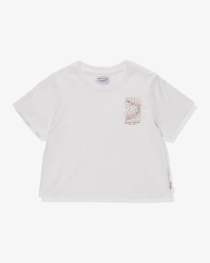 Women Banks Journal Tops Rowan Standard Tee Shirt Off White