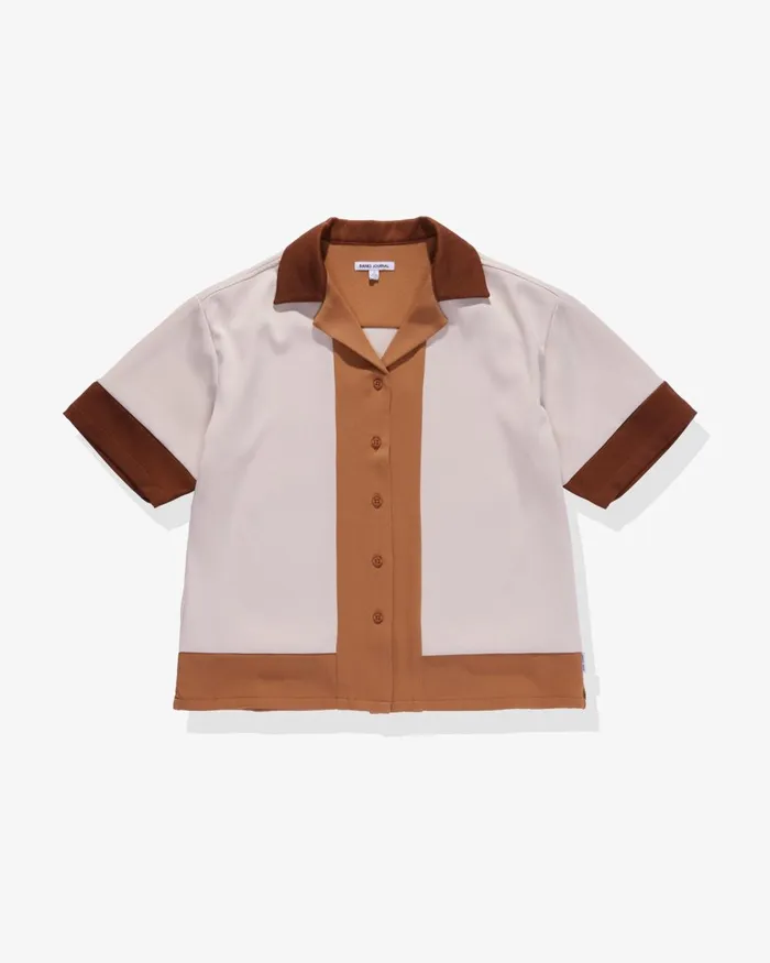 Women Banks Journal Tops Verge SS Woven Shirt Sunburn