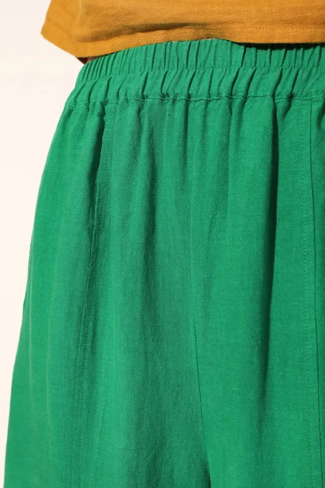 Women Basic Linen Trouser Grass LF Markey Trousers