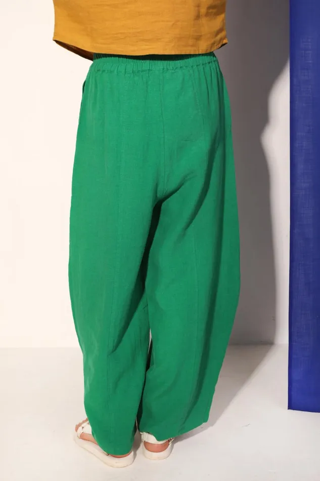 Women Basic Linen Trouser Grass LF Markey Trousers