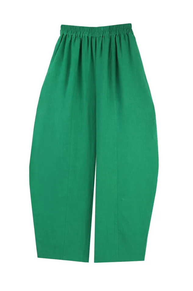 Women Basic Linen Trouser Grass LF Markey Trousers