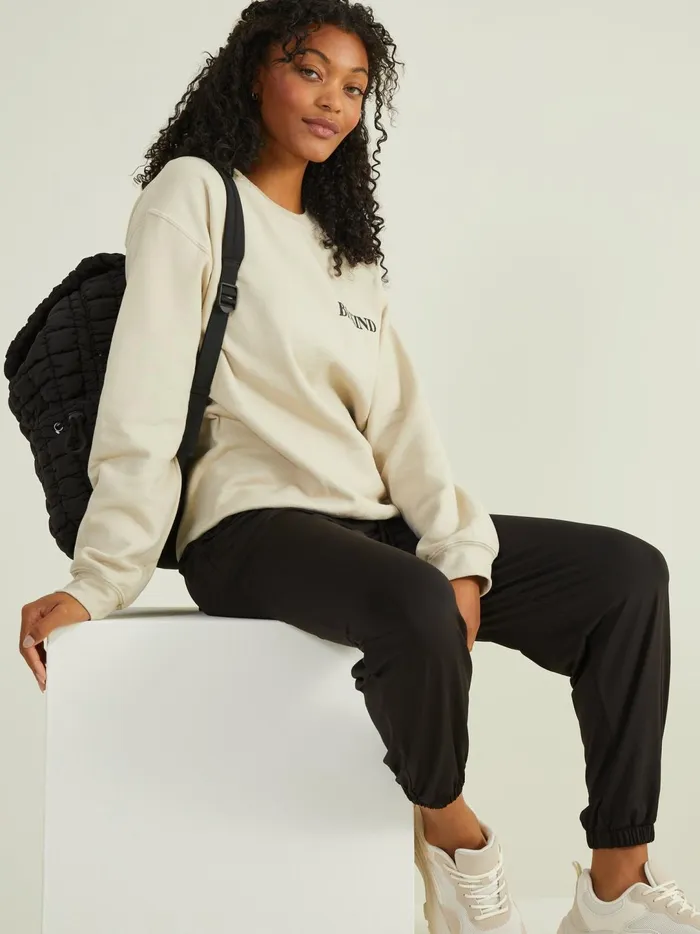 Women Be Kind Sweatshirt Beige Altar039d State Activewear
