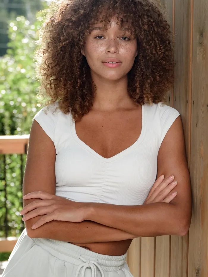 Women Blossom Cropped Top White Altar039d State Activewear