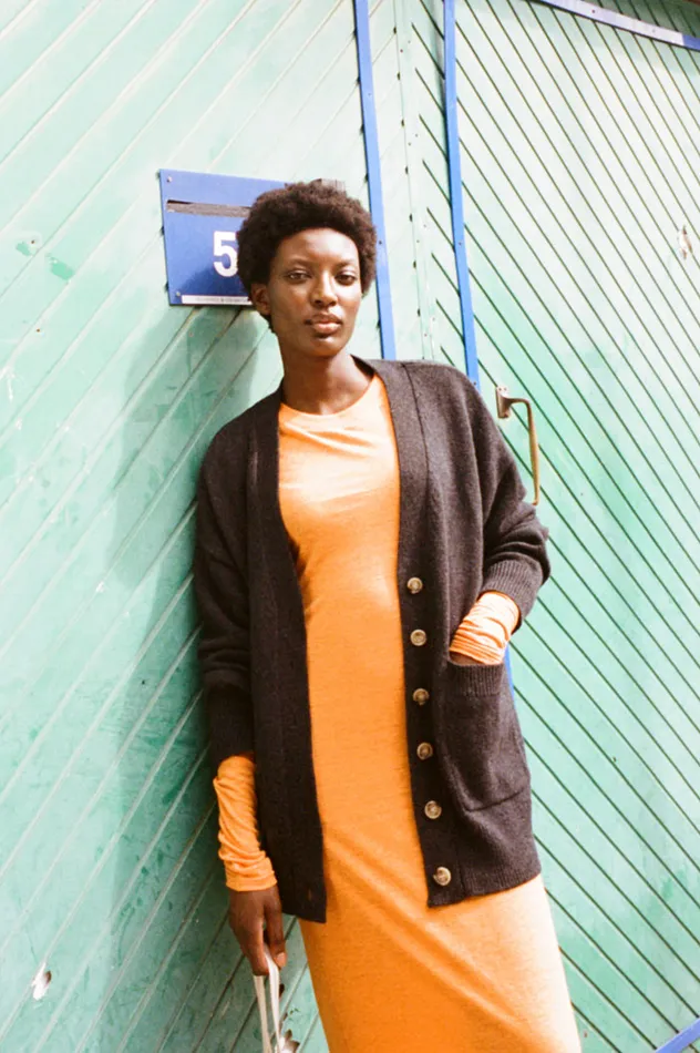 Women Bramley Cardigan Ash LF Markey Knitwear