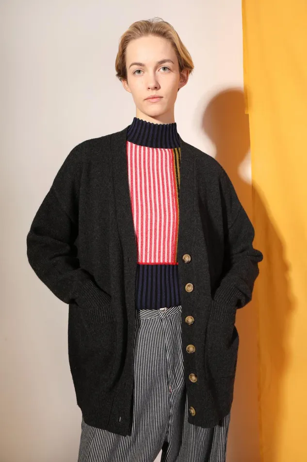 Women Bramley Cardigan Ash LF Markey Knitwear