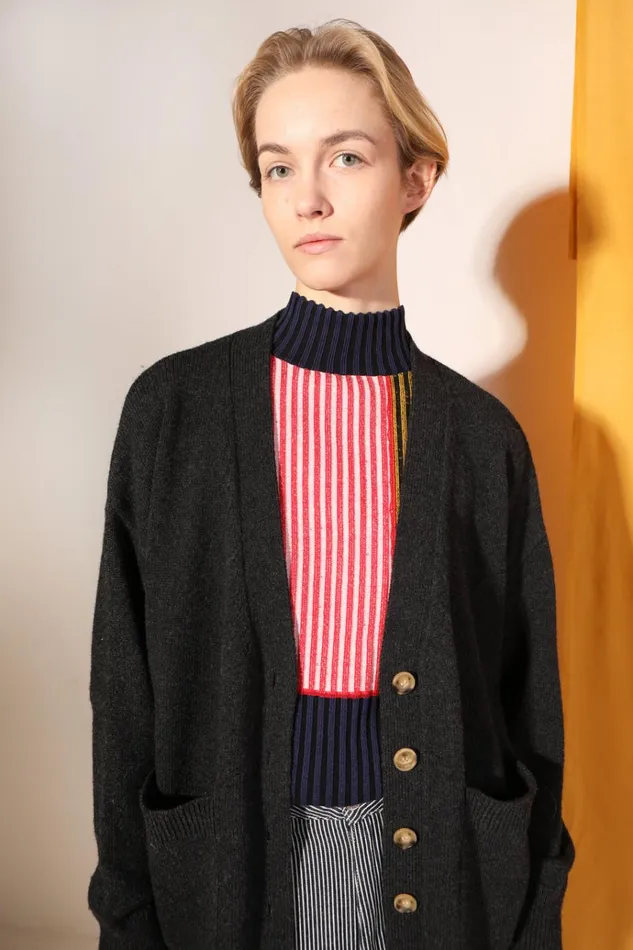 Women Bramley Cardigan Ash LF Markey Knitwear