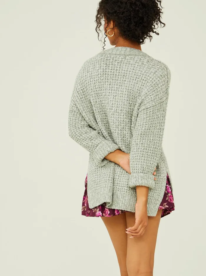 Women Brielle Waffle Stitched Tunic Sage Altar039d State Sweaters
