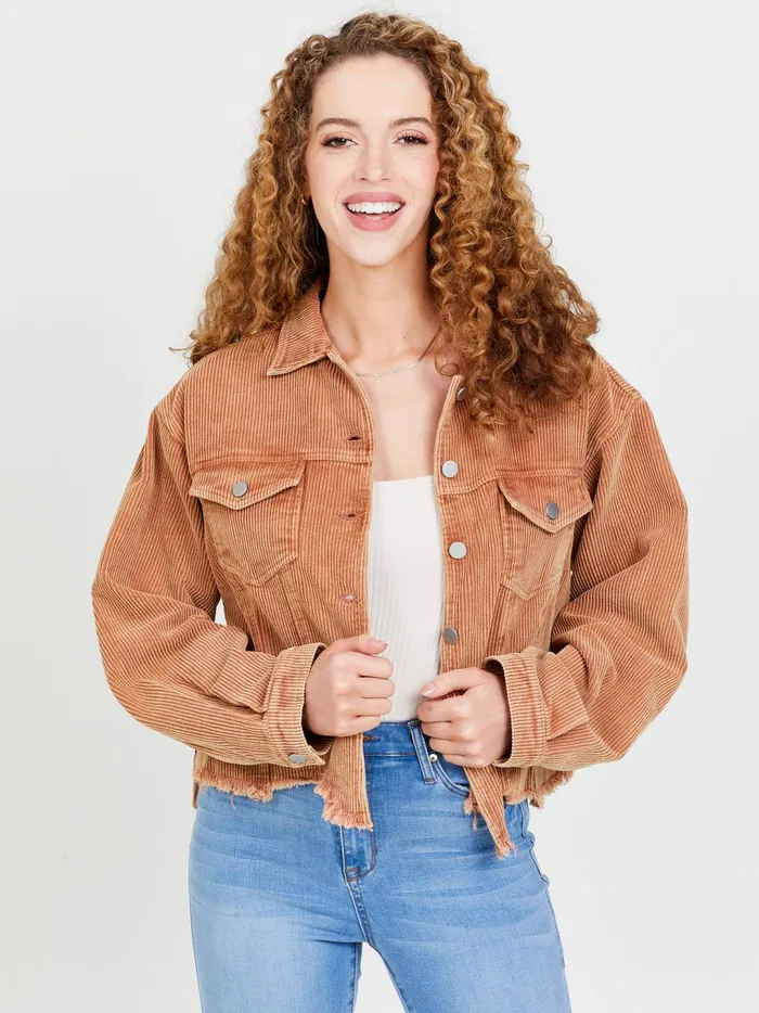 Women Brienne Corduroy Shacket Camel Altar039d State Jackets